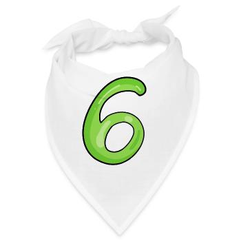 6 - Bandana - Weiß - Vorne