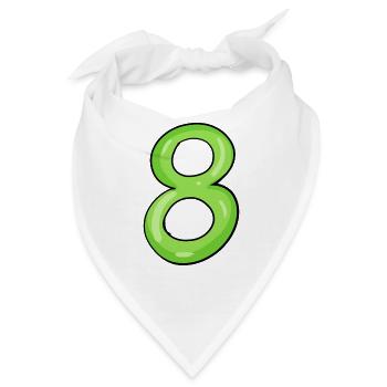 8 - Bandana - Weiß - Vorne
