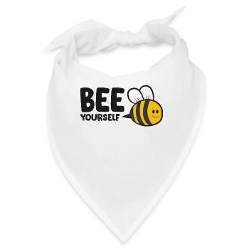 Bee Yourself Love Bee - Bandana - Weiß - Vorne