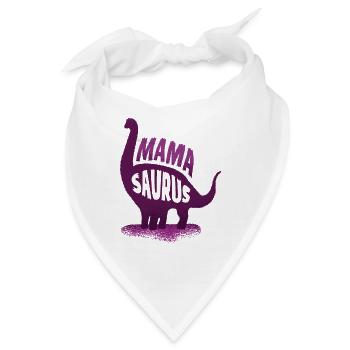 Mama Sauraus Dino Mamasaurus Rex Dinosaurier - Bandana - Weiß - Vorne