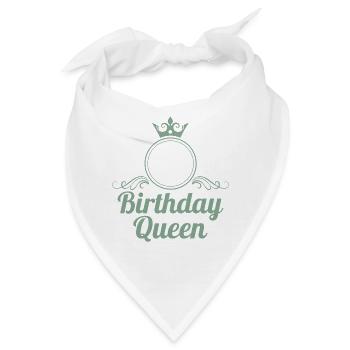 40. Geburtstag 40 Jahre 40er Birthday Queen - Bandana - Weiß - Vorne