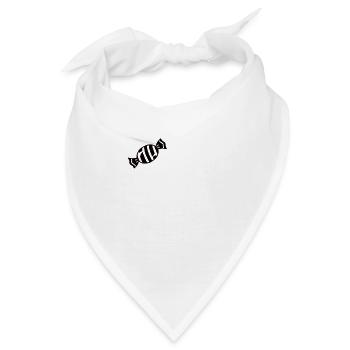 Candy Süßigkeiten Funny Geschenk - Bandana - Weiß - Vorne