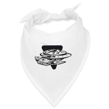 Space Raumschiff - Bandana - Weiß - Vorne
