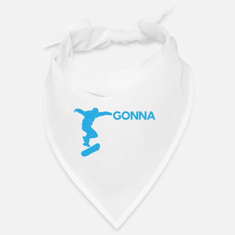 Skateboarder Skateboard - Bandana - Weiß
