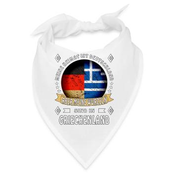 Heimat Deutschland Wurzeln - Bandana - Weiß - Vorne
