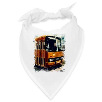 Vintage Ikarus Bus - Bandana - Weiß - Vorne