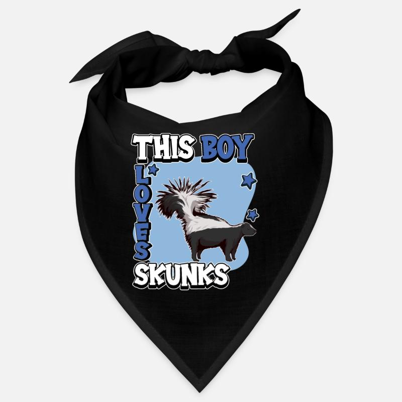 Stinktier This Boy Loves Skunks Bandana