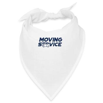 Umzugsservice Auszug Umzug Umziehen Einziehen - Bandana - Weiß - Vorne