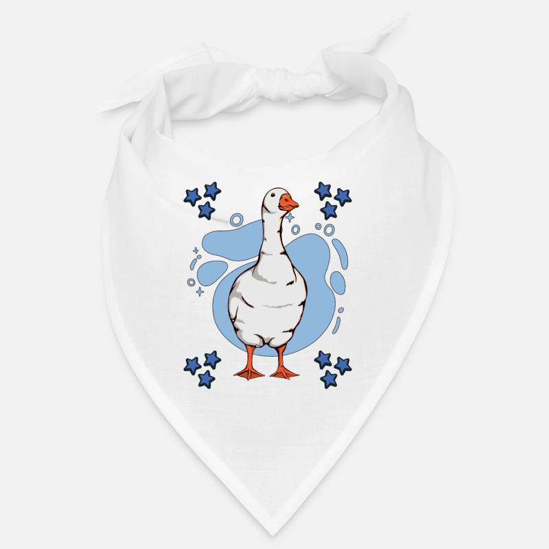 Geese Goose Blue Design Bandana