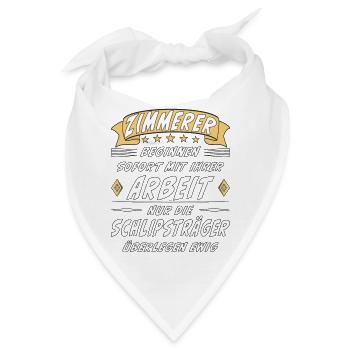 ZIMMERER BEGINNEN SOFORT - Bandana - Weiß - Vorne