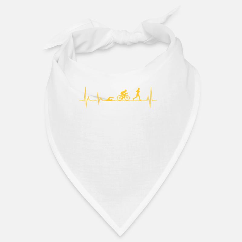Triathlon Finisher Geschenk Triathlet Herzschlag Bandana