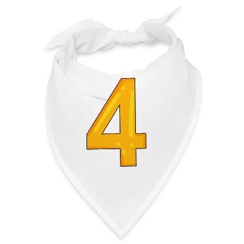 4 - Bandana - Weiß - Vorne
