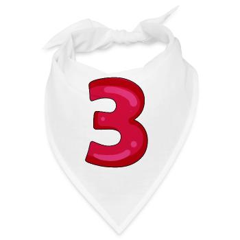 3 - Bandana - Weiß - Vorne