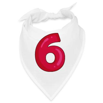 6 - Bandana - Weiß - Vorne