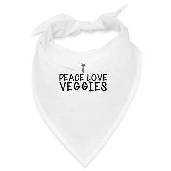 Vegan Veganer - Bandana - Weiß - Vorne