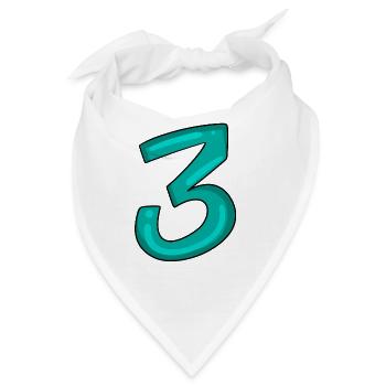 3 - Bandana - Weiß - Vorne