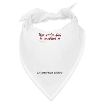 Zur Erinnerung an deine Arbeitskollegen - Bandana - Weiß - Vorne