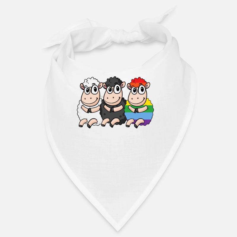 Schwarzes Schaf - Regenbogen Schaf Bandana