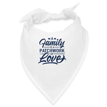 Patchwork Familie Patchworkfamilie Stieffamilie - Bandana - Weiß - Vorne