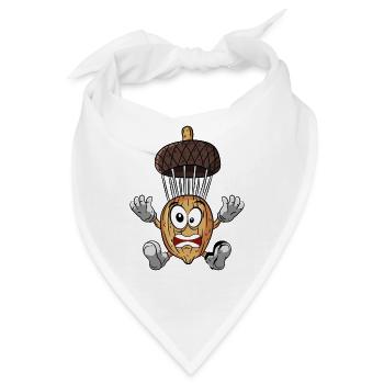 Eichel Fallschirmspringen - Bandana - Weiß - Vorne