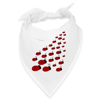 Marienkäfer - Bandana - Weiß - Vorne