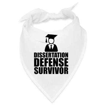 Dissertation Defense Survivor - Bandana - Weiß - Vorne