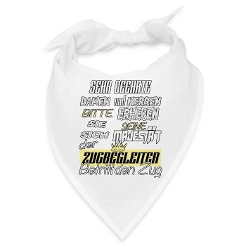 Zugbegleiter Majästet Jobshirt ZugFührer - Bandana - Weiß - Vorne