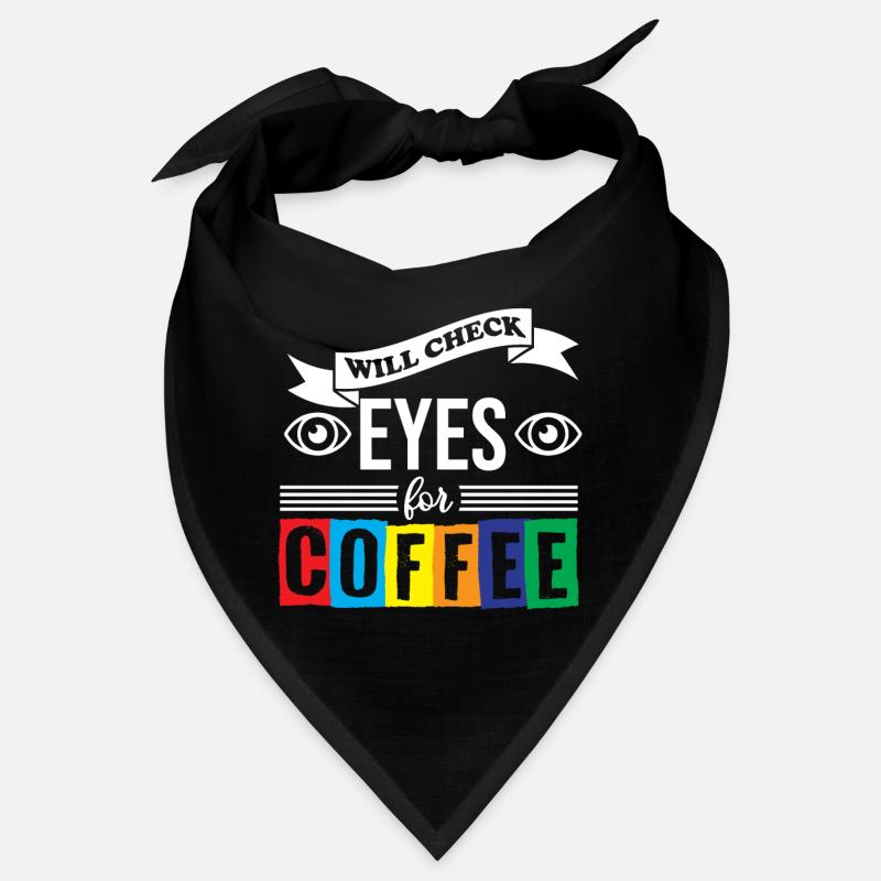 Optiker Augenarzt Will Check Eyes For Coffee Bandana