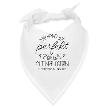 Altenpflegerin - Bandana - Weiß - Vorne