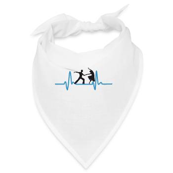 Gesellschaftstanz Liebhaber Lifeline - Bandana - Weiß - Vorne