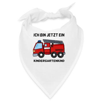 Kindergartenkind Kindergarten Geschenk - Bandana - Weiß - Vorne