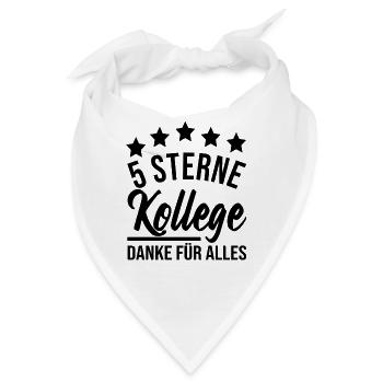 Abschiedsgeschenk Kollegen Jobwechsel - Bandana - Weiß - Vorne