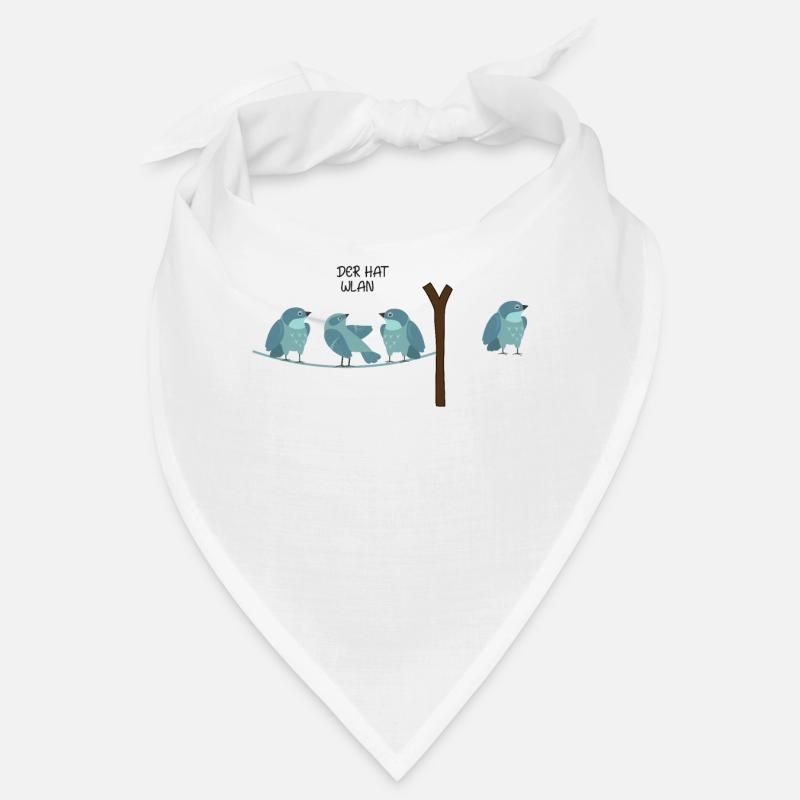 WLAN Vogel Comic Der hat WLAN Nerd & IT Geschenk Bandana