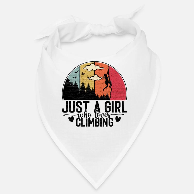 Nur ein Mädchen das klettern liebt- Kletterer Berg Bandana