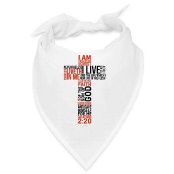 Jesus Jesus Jesus Christlich Christlich Christlich - Bandana - Weiß - Vorne