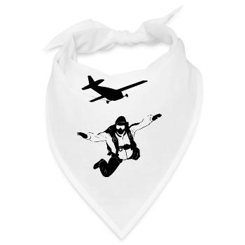 glider parachute drone - Bandana - Weiß - Vorne