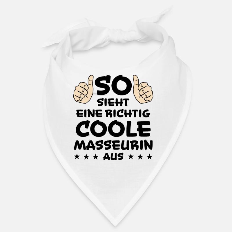 Masseurin Massage Beruf Lustiger Spruch Geschenk Bandana