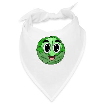 Süßer Kohl - Bandana - Weiß - Vorne