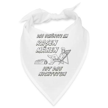 RASENROBOTER RASEN MÄHEN - Bandana - Weiß - Vorne