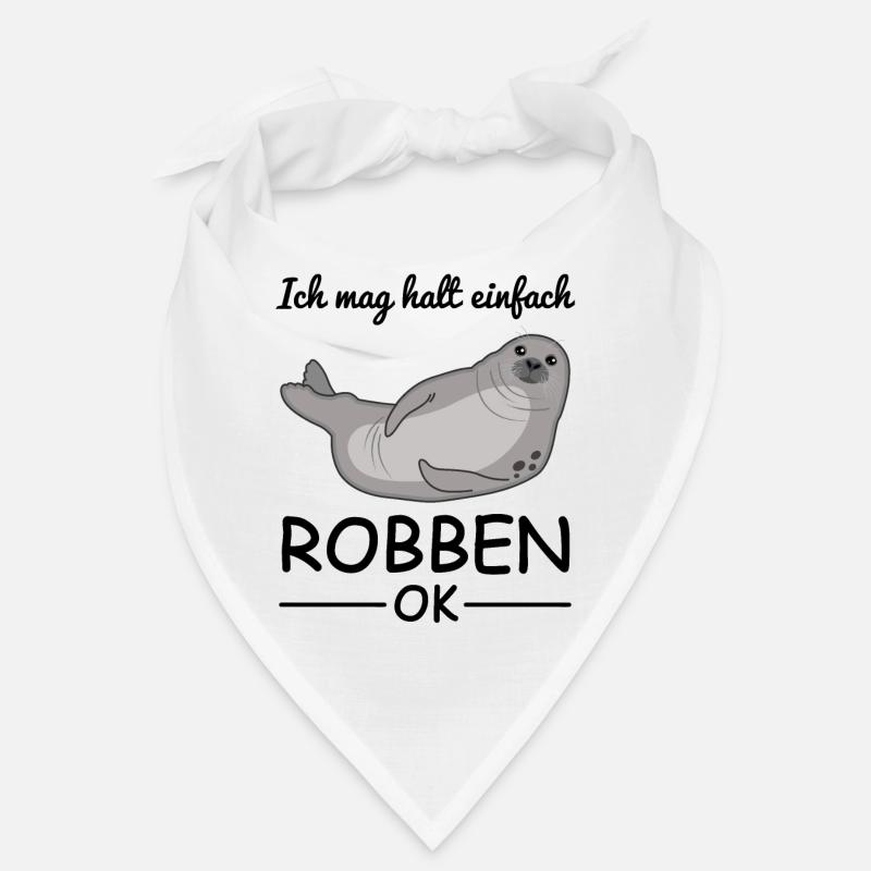 Robbe Seehund Seelöwe Tierliebhaber Cooler Spruch Bandana