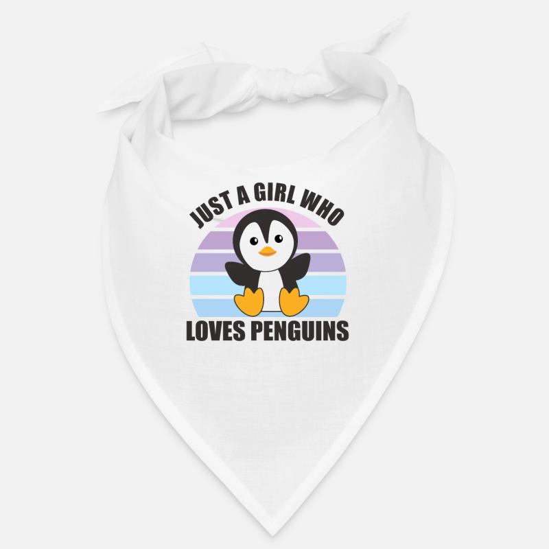 Nur ein Mädchen das Pinguine liebt - süßer Pinguin Bandana