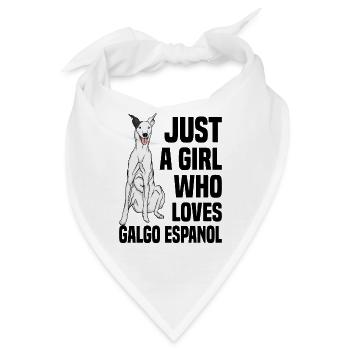 Galgo Espanol - Bandana - Weiß - Vorne