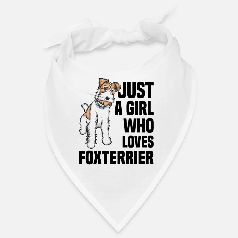 Foxterrier - Bandana - Weiß