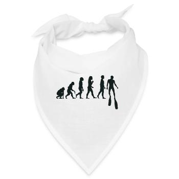 Freitauchen Evolution Apnoetaucher Freitaucher - Bandana - Weiß - Vorne