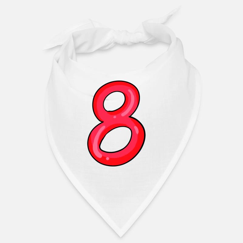8 red Bandana