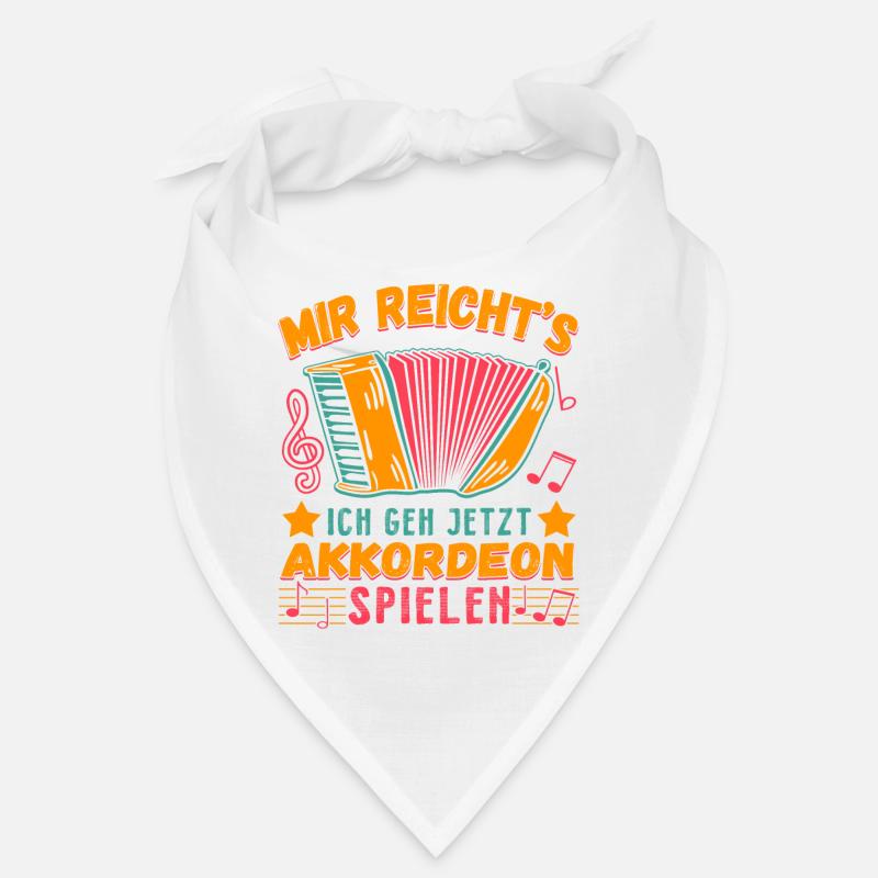 An accordion with a saying Bandana
