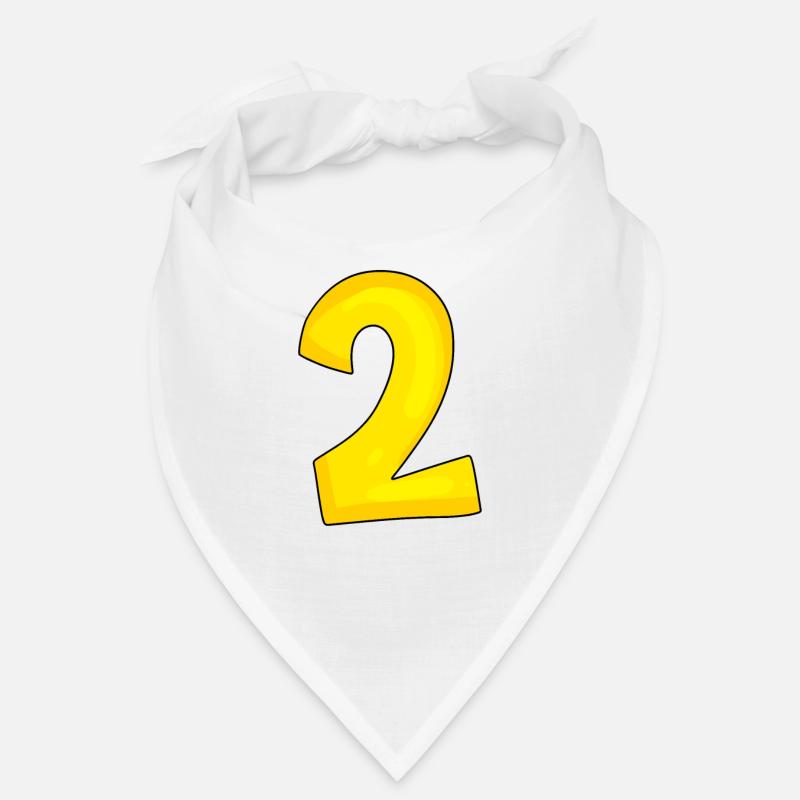 2 jaune Bandana