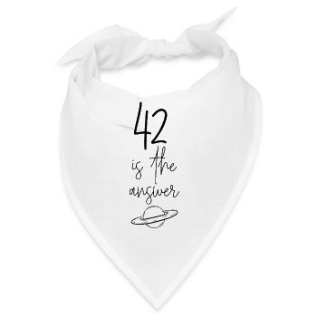 42 ist die Antwort - Bandana - Weiß - Vorne