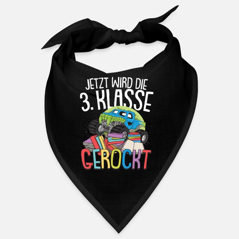 3. Klasse Auto Grundschule Junge Geschenk Bandana