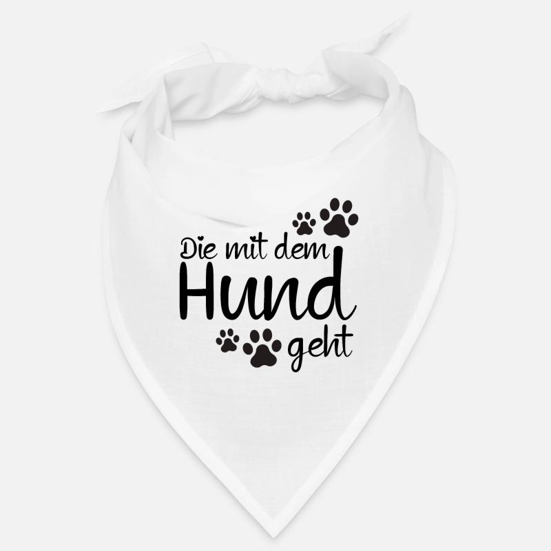 Die mit dem Hund geht Bandana